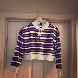 Wild fable Stripped crop sweater